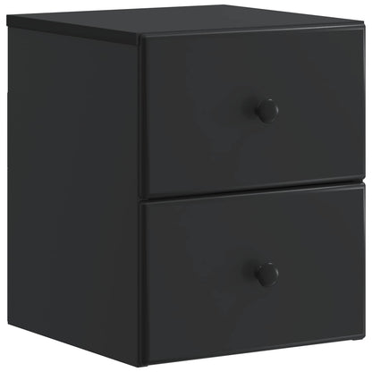 Wall-Mounted Bedside Cabinet 2 pcs Black 34.5 x 33 x 40 cm