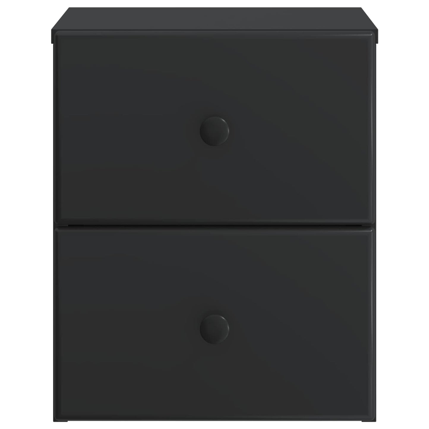 Wall-Mounted Bedside Cabinet 2 pcs Black 34.5 x 33 x 40 cm