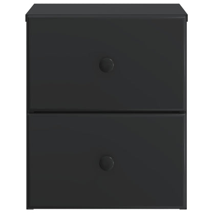 Wall-Mounted Bedside Cabinet 2 pcs Black 34.5 x 33 x 40 cm