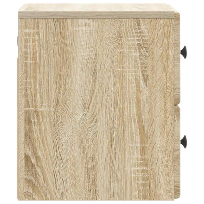 Wall-Mounted Bedside Cabinet 2 pcs Sonoma Oak 34.5 x 33 x 40 cm