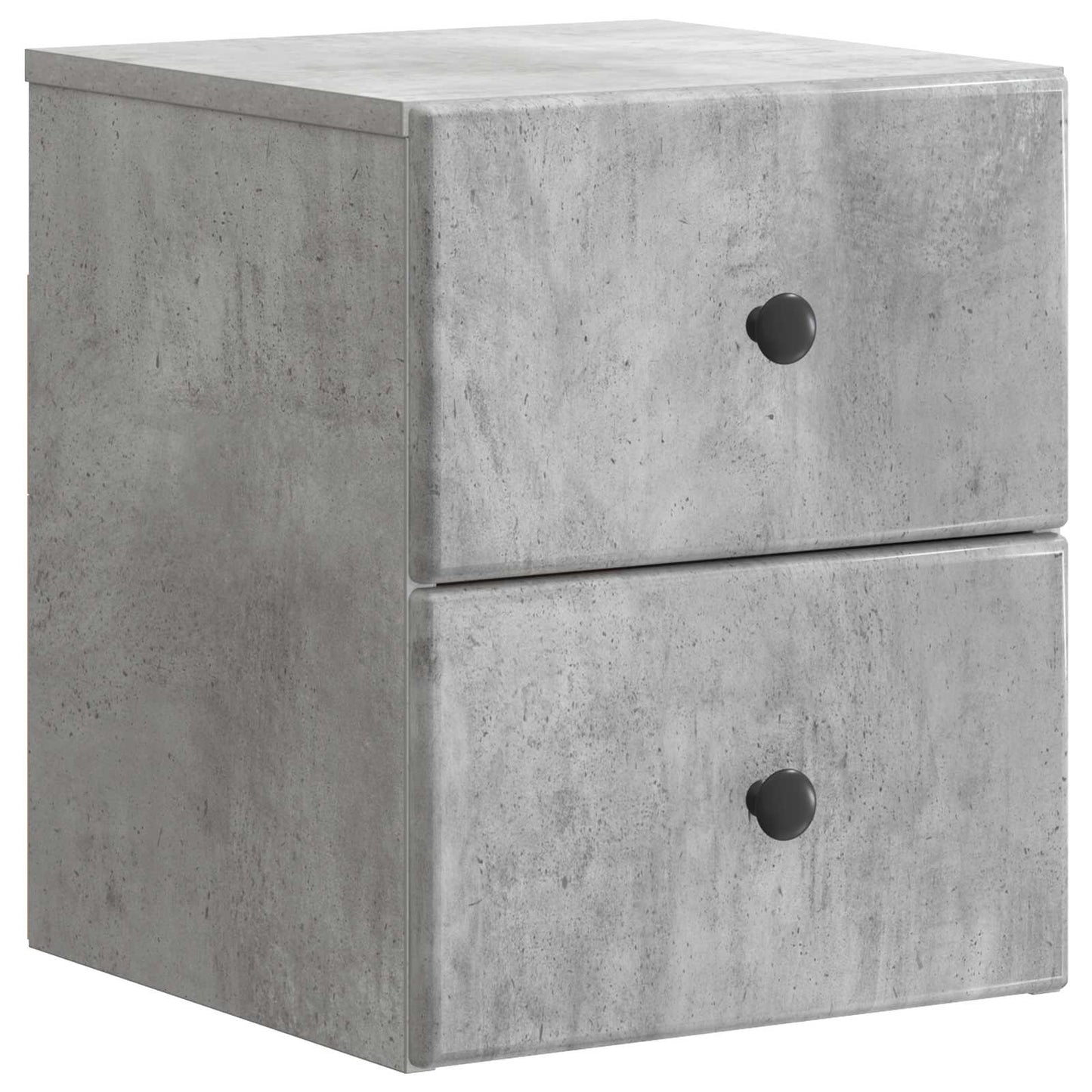 Wall-Mounted Bedside Cabinet Concrete Grey 34.5 x 33 x 40 cm
