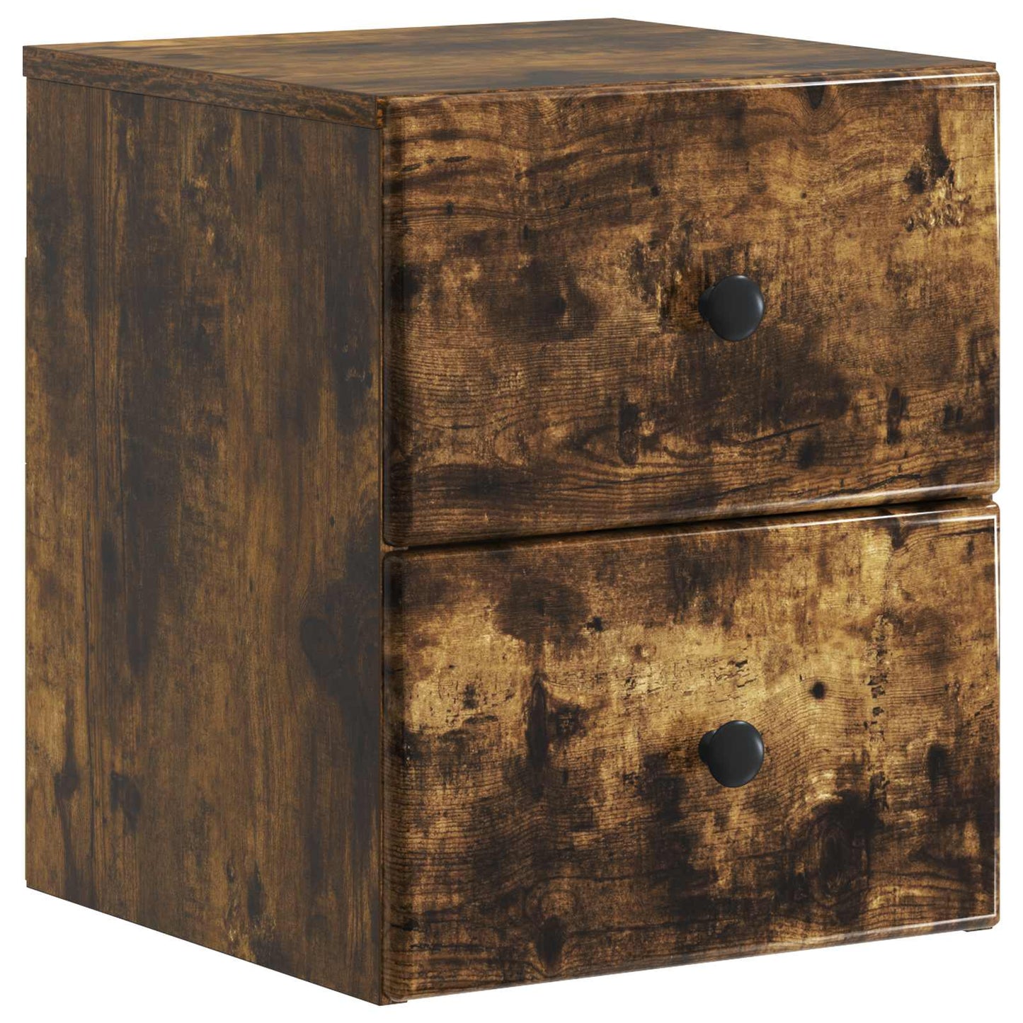 Wall-Mounted Bedside Cabinet Smoked Oak 34.5 x 33 x 40 cm