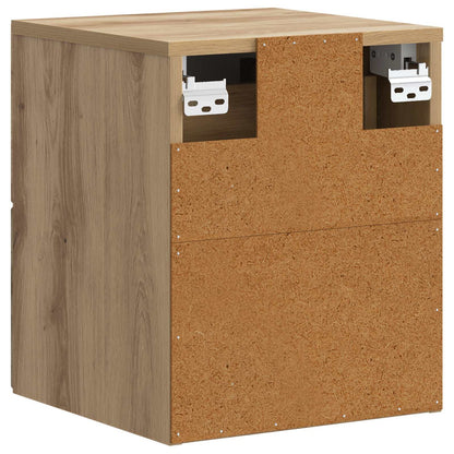 Wall-Mounted Bedside Cabinet Artisan Oak 34.5 x 33 x 40 cm