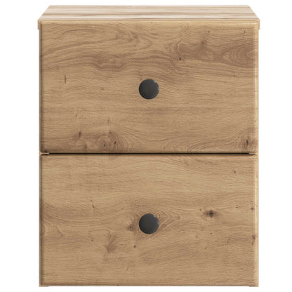 Wall-Mounted Bedside Cabinet Artisan Oak 34.5 x 33 x 40 cm