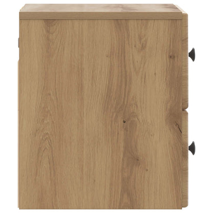 Wall-Mounted Bedside Cabinet Artisan Oak 34.5 x 33 x 40 cm