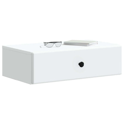 Wall-Mounted Side Table White 59 x 34.5 x 17 cm Engineered Wood