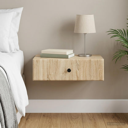 Wall-Mounted Side Table Sonoma Oak 59 x 34.5 x 17 cm