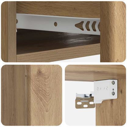 Wall-Mounted Side Table 59 x 34.5 x 17 cm Engineered Wood