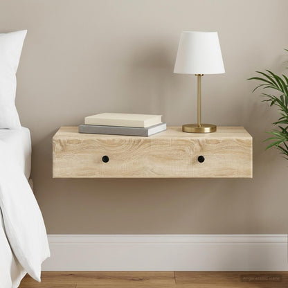 Wall-Mounted Side Table Sonoma Oak 87.5 x 34.5 x 17 cm