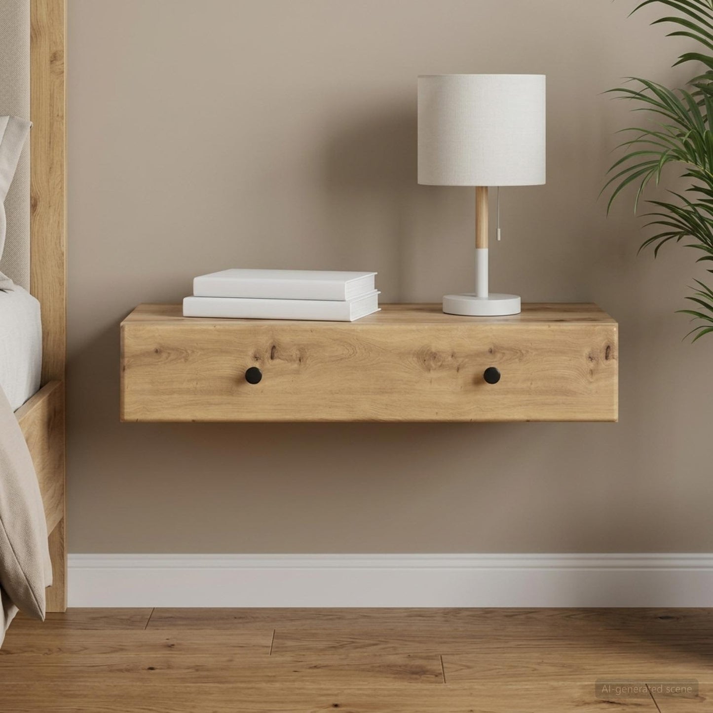 Wall-Mounted Side Table 87.5 x 34.5 x 17 cm Engineered Wood