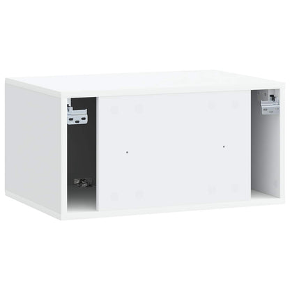 Wall-Mounted TV Cabinet 59.5 x 41 x 30 cm White Engineered Wood