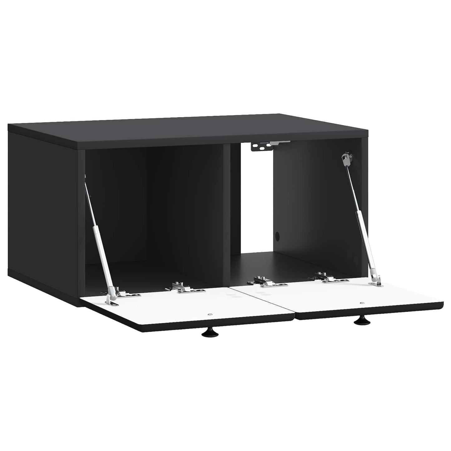 Wall-Mounted TV Cabinet 59.5 x 41 x 30 cm Black Engineered Wood