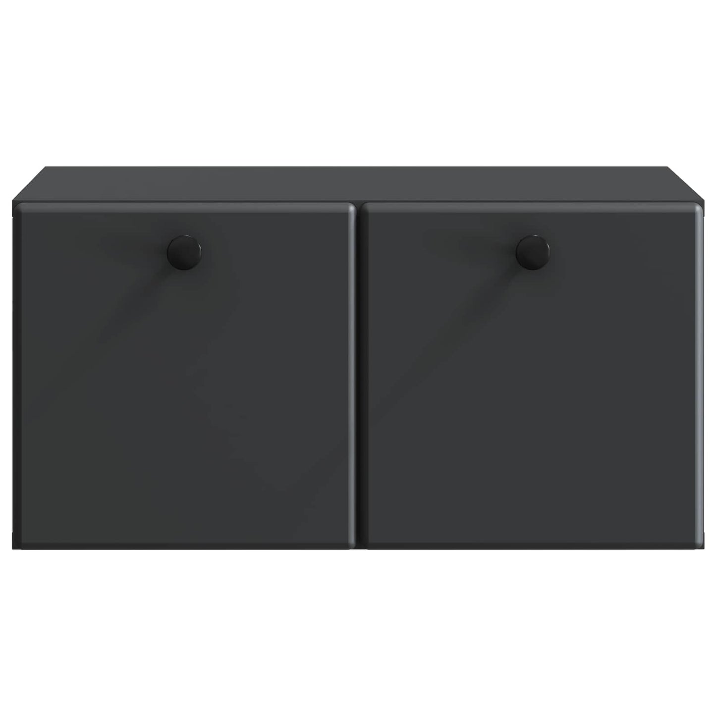 Wall-Mounted TV Cabinet 59.5 x 41 x 30 cm Black Engineered Wood
