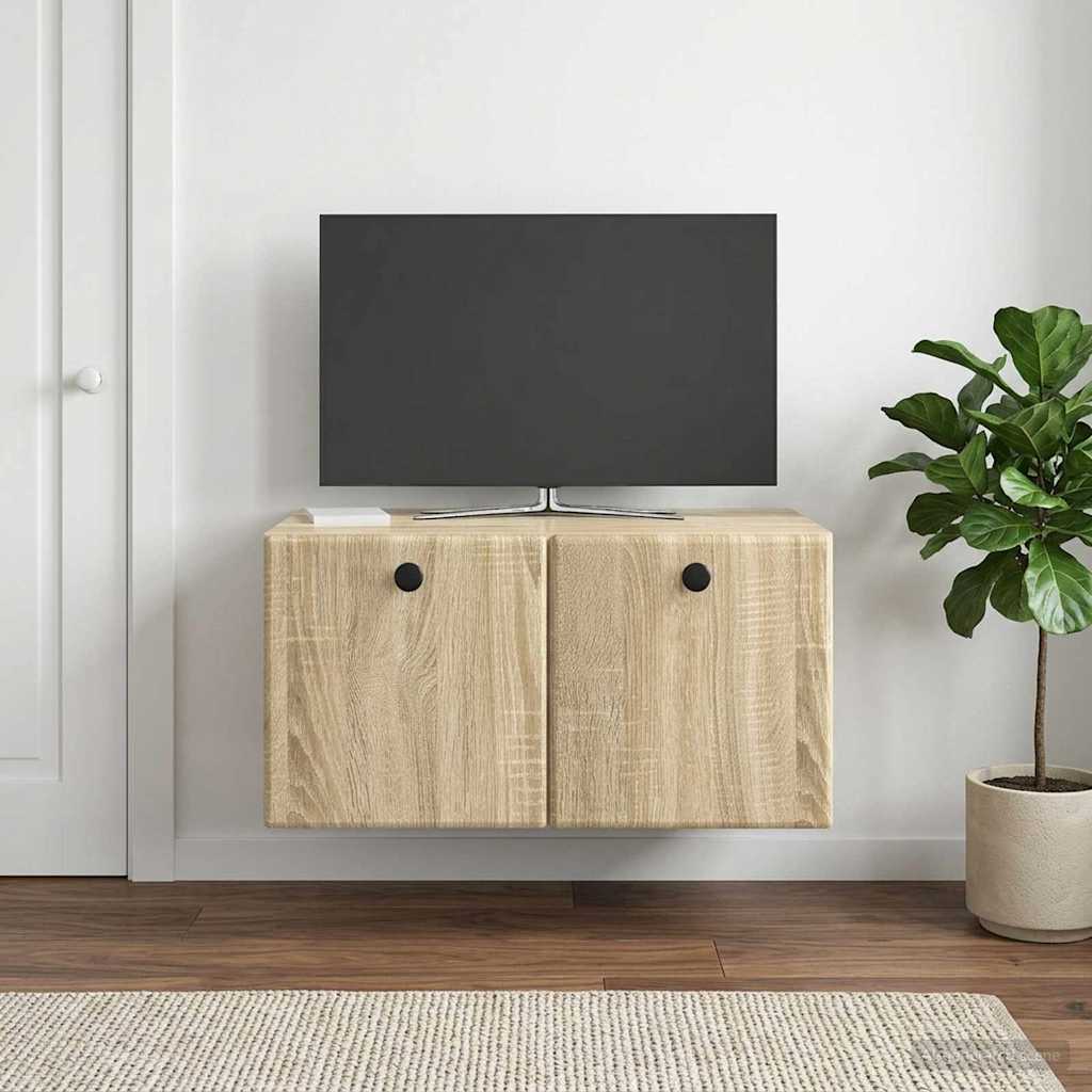 Wall-Mounted TV Cabinet 59.5 x 41 x 30 cm Sonoma Oak