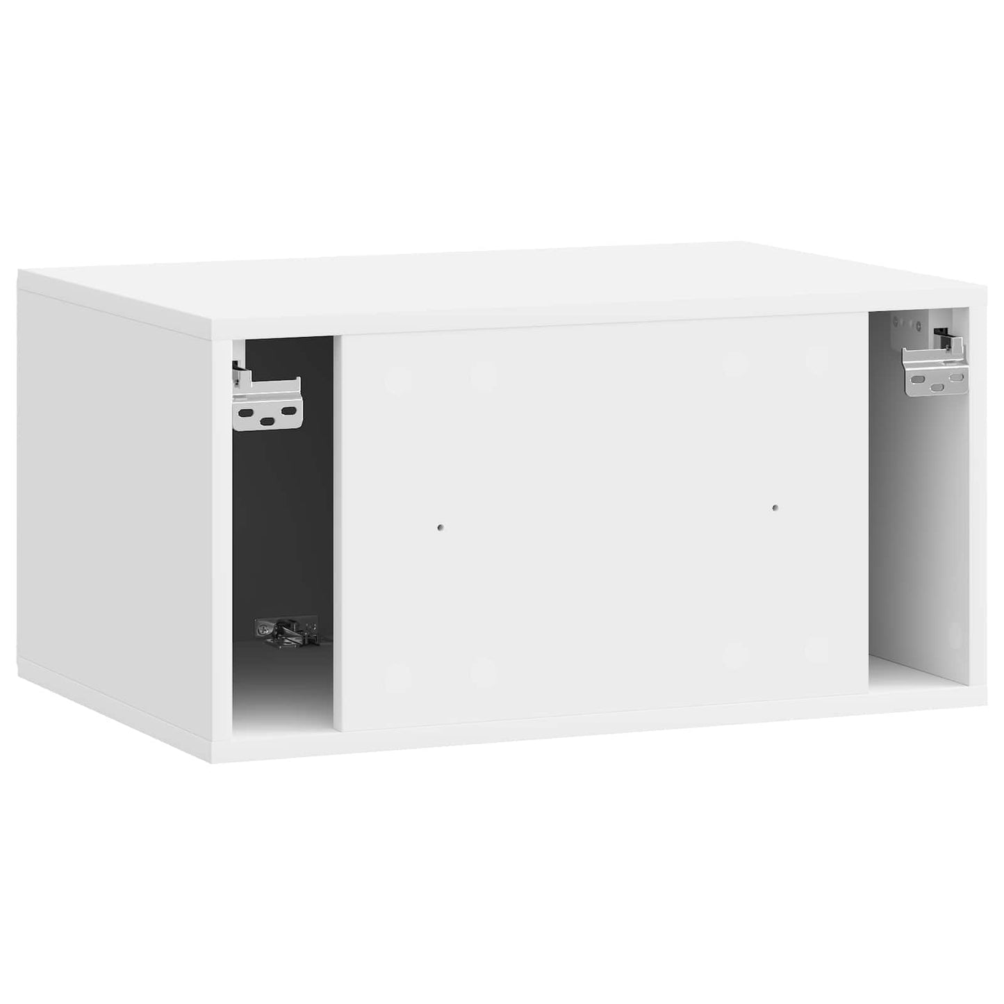 Wall-Mounted TV Cabinet 59.5 x 41 x 30 cm High Gloss White