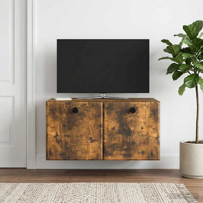 Wall-Mounted TV Cabinet 59.5 x 41 x 30 cm Smoked Oak