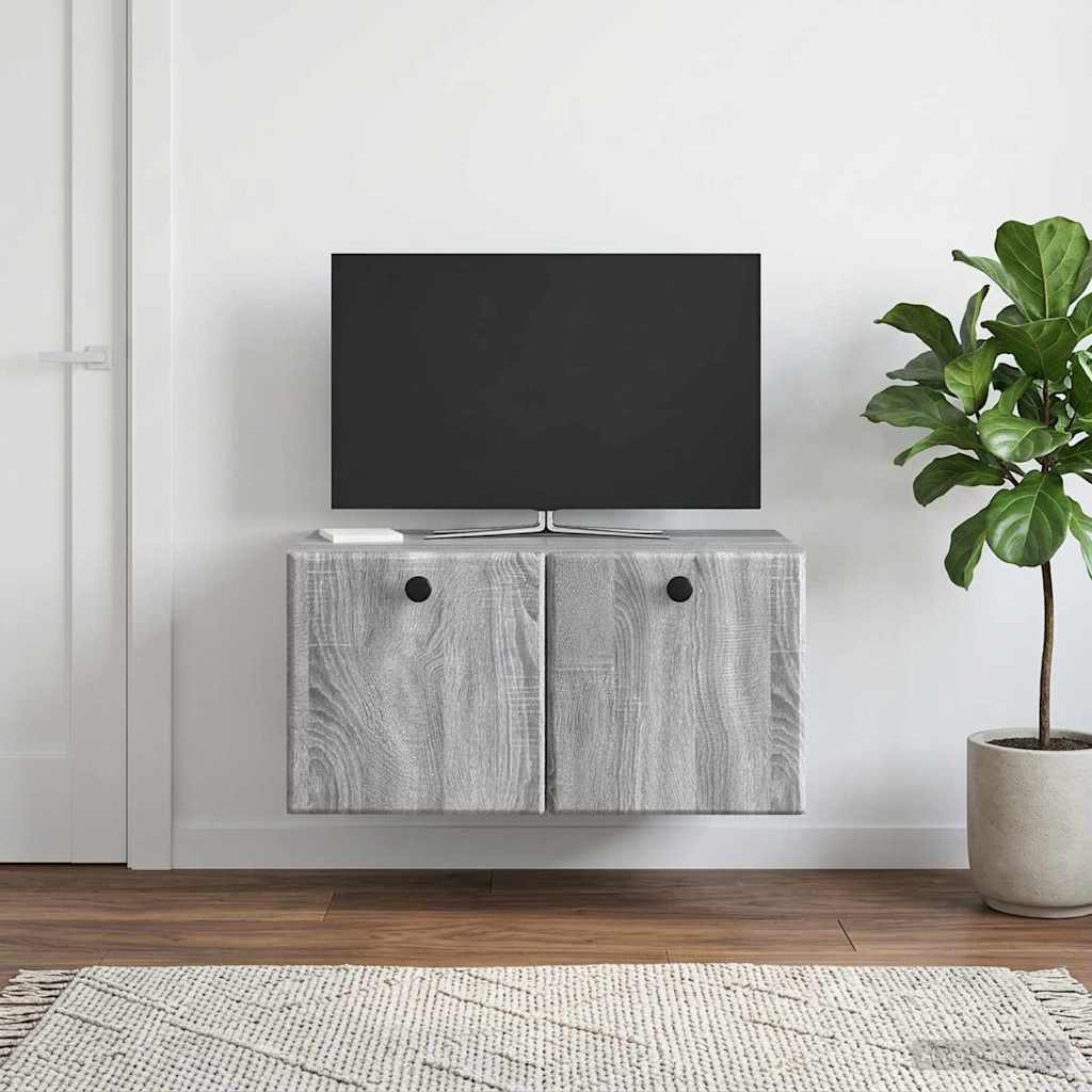Wall-Mounted TV Cabinet 59.5 x 41 x 30 cm Grey Sonoma
