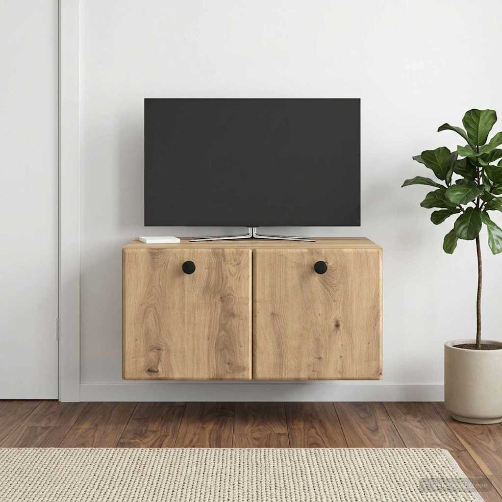 Wall-Mounted TV Cabinet 59.5 x 41 x 30 cm Artisan Oak