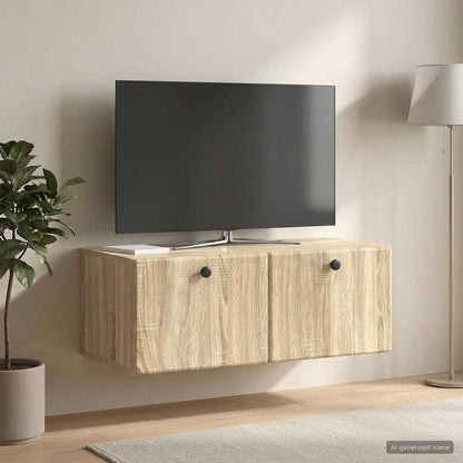 Wall-Mounted TV Cabinet 78.5 x 41 x 30 cm Sonoma Oak