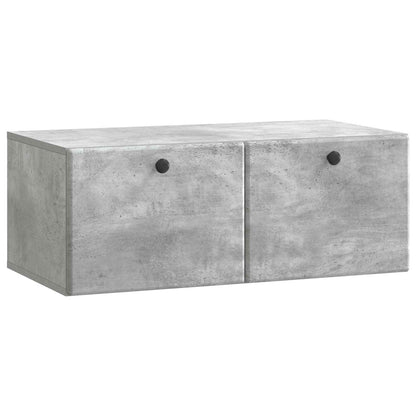 Wall-Mounted TV Cabinet 78.5 x 41 x 30 cm Concrete Grey