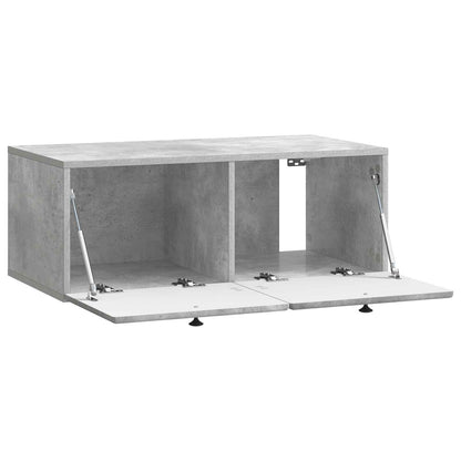 Wall-Mounted TV Cabinet 78.5 x 41 x 30 cm Concrete Grey
