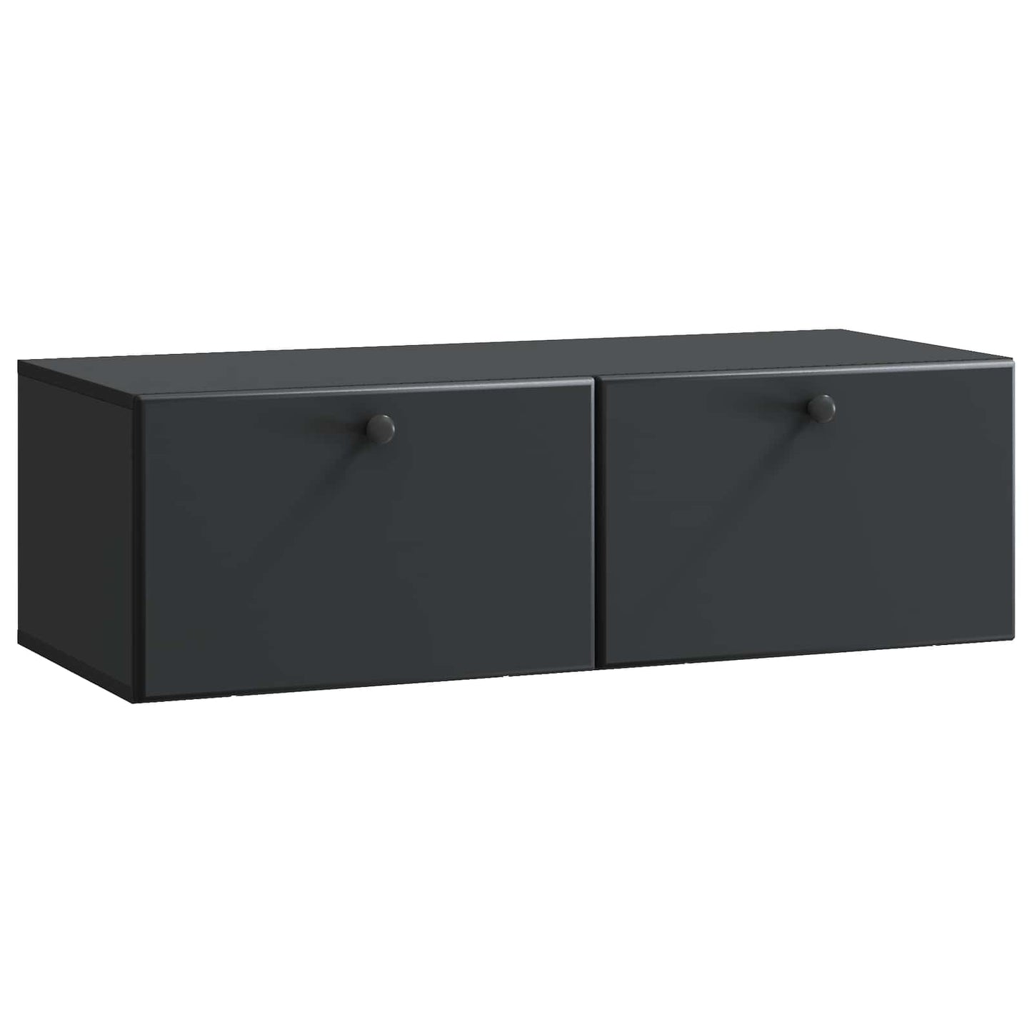 Wall-Mounted TV Cabinet 98 x 41 x 30 cm Black Engineered Wood