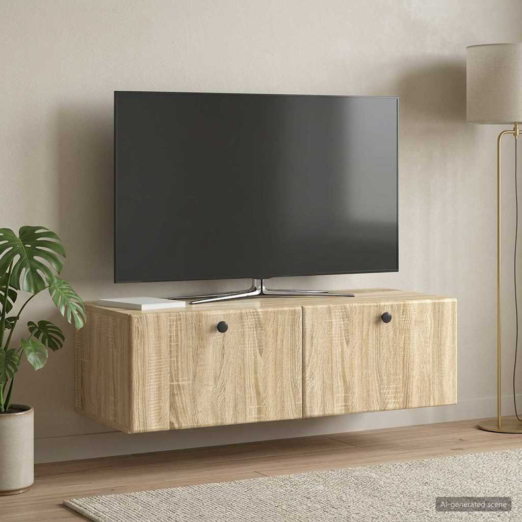 Wall-Mounted TV Cabinet 98 x 41 x 30 cm Sonoma Oak