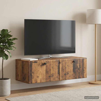 Wall-Mounted TV Cabinet 98 x 41 x 30 cm Old Wood