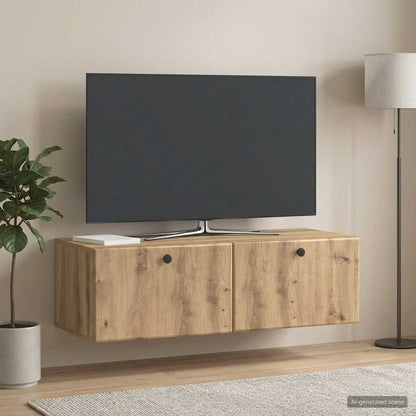 Wall-Mounted TV Cabinet 98 x 41 x 30 cm Artisan Oak
