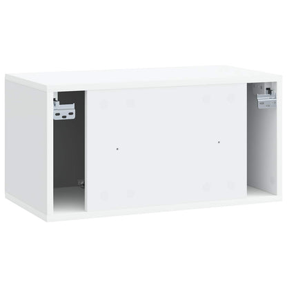 Wall-Mounted TV Cabinet 59.5 x 31 x 30 cm White Engineered Wood