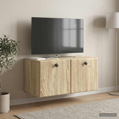 Wall-Mounted TV Cabinet 59.5 x 31 x 30 cm Sonoma Oak