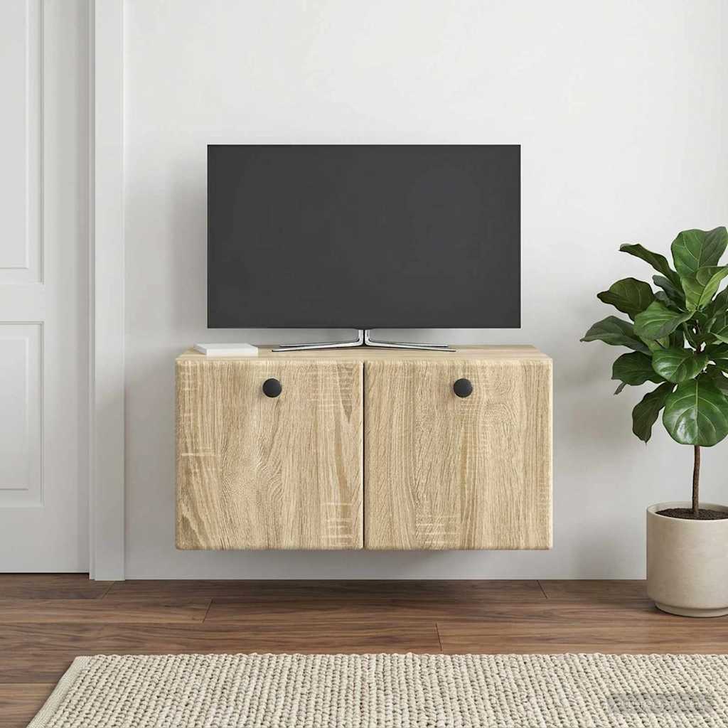 Wall-Mounted TV Cabinet 59.5 x 31 x 30 cm Sonoma Oak