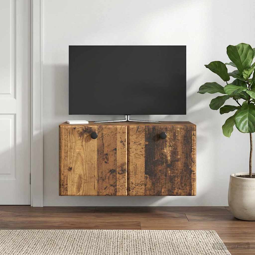 Wall-Mounted TV Cabinet 59.5 x 31 x 30 cm Old Wood