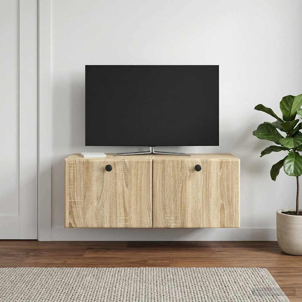 Wall-Mounted TV Cabinet 78.5 x 31 x 30 cm Sonoma Oak