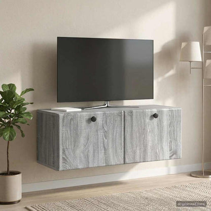 Wall-Mounted TV Cabinet 78.5 x 31 x 30 cm Grey Sonoma