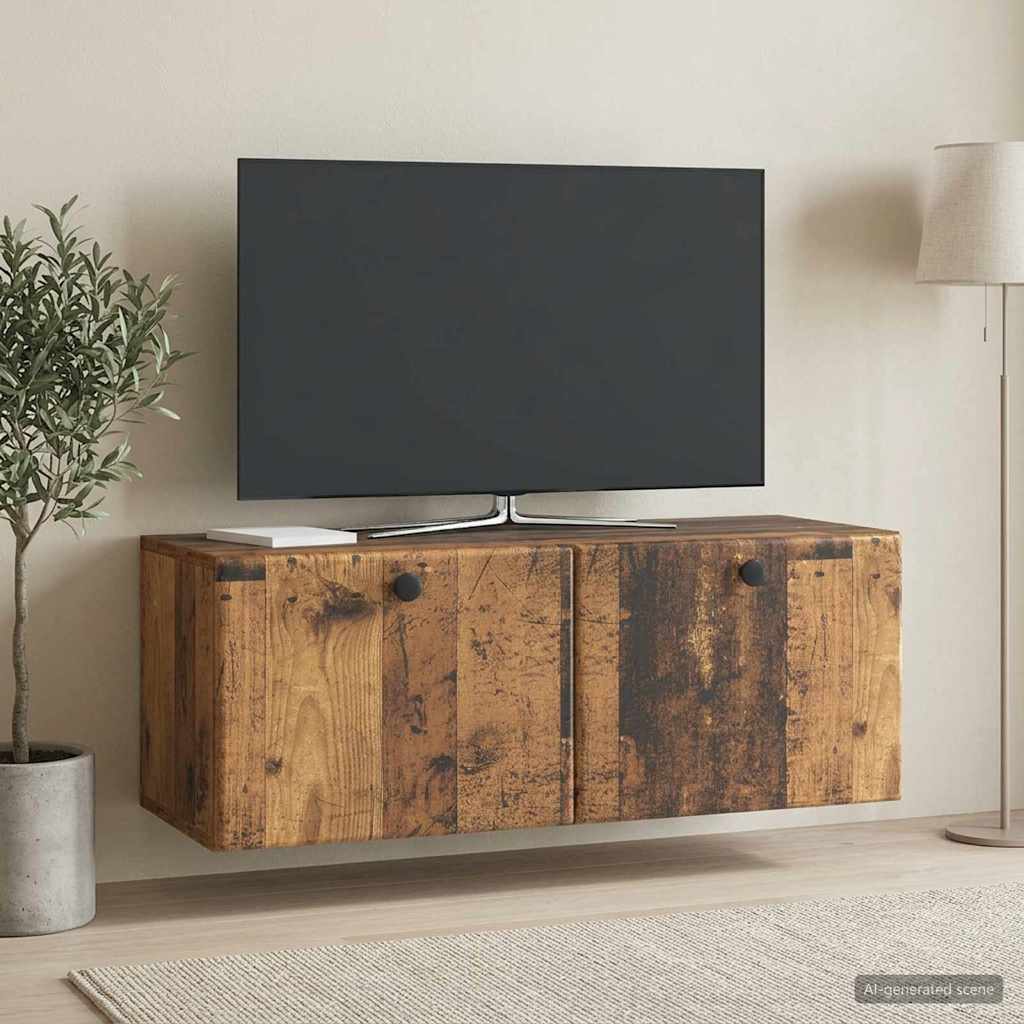 Wall-Mounted TV Cabinet 78.5 x 31 x 30 cm Old Wood