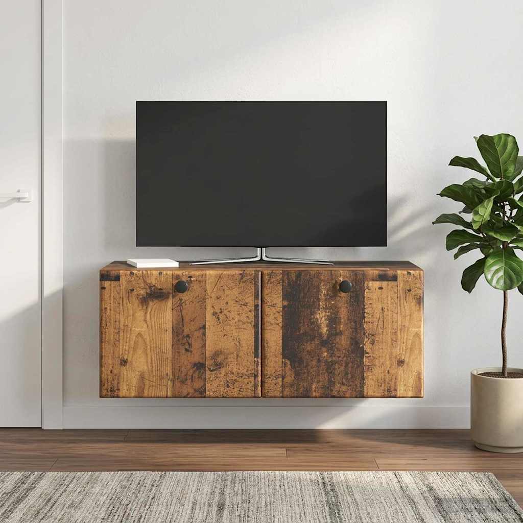 Wall-Mounted TV Cabinet 78.5 x 31 x 30 cm Old Wood