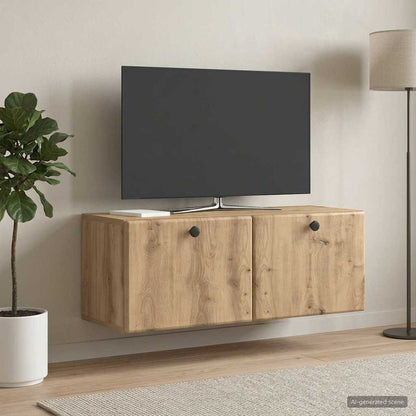 Wall-Mounted TV Cabinet 78.5 x 31 x 30 cm Artisan Oak