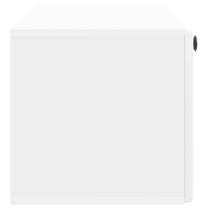Wall-Mounted TV Cabinet 98 x 31 x 30 cm White Engineered Wood