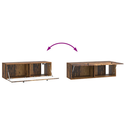 Wall-Mounted TV Cabinet 98 x 31 x 30 cm Old Wood