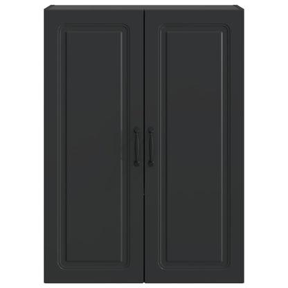 Wall-Mounted Cabinet Black 66 x 34.5 x 90 cm Engineered Wood