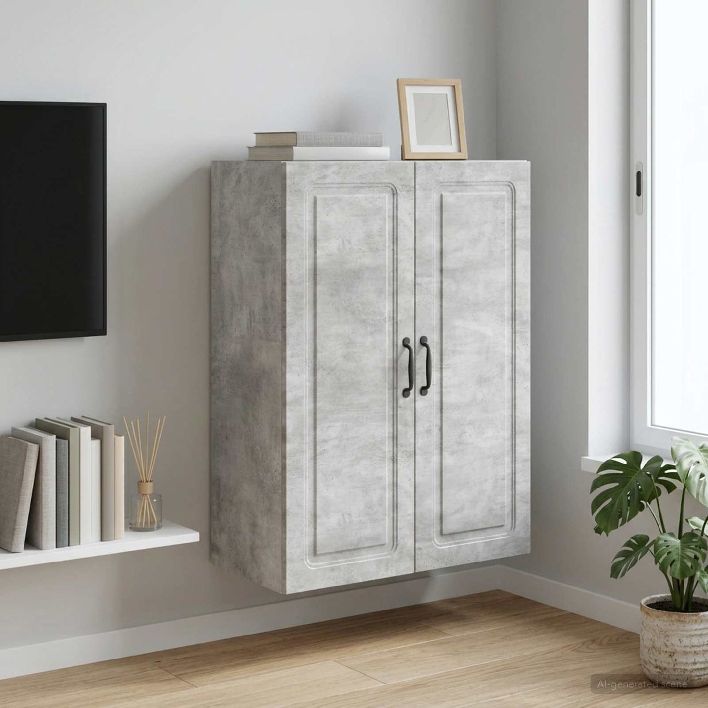 Wall-Mounted Cabinet 66 x 34.5 x 90 cm Engineered Wood