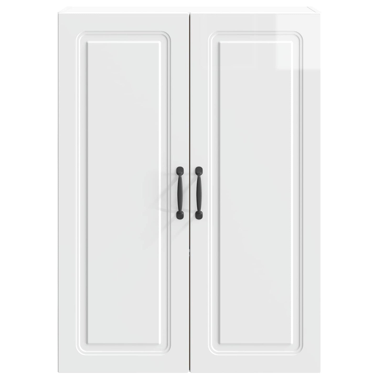 Wall-Mounted Cabinet High Gloss White 66 x 34.5 x 90 cm