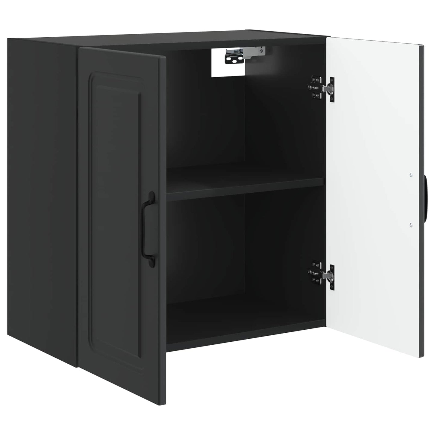 Wall-Mounted Cabinet Black 59 x 31 x 60 cm Engineered Wood