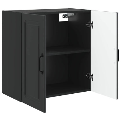 Wall-Mounted Cabinet Black 59 x 31 x 60 cm Engineered Wood