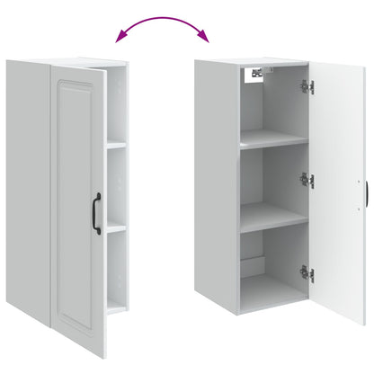 Wall-Mounted Cabinet 33 x 34.5 x 90 cm Engineered Wood White