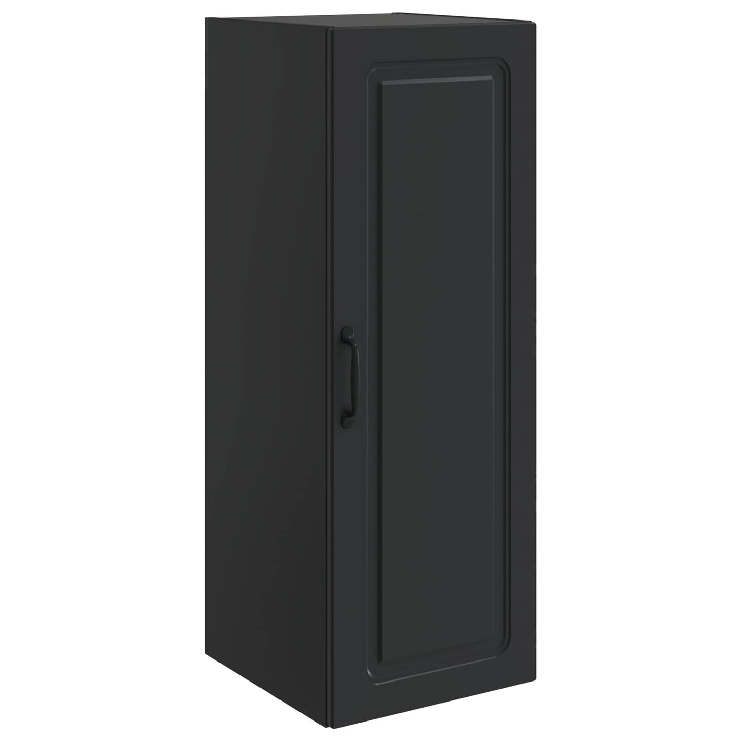 Wall-Mounted Cabinet Black 33 x 34.5 x 90 cm Engineered Wood