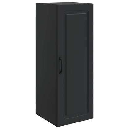 Wall-Mounted Cabinet Black 33 x 34.5 x 90 cm Engineered Wood
