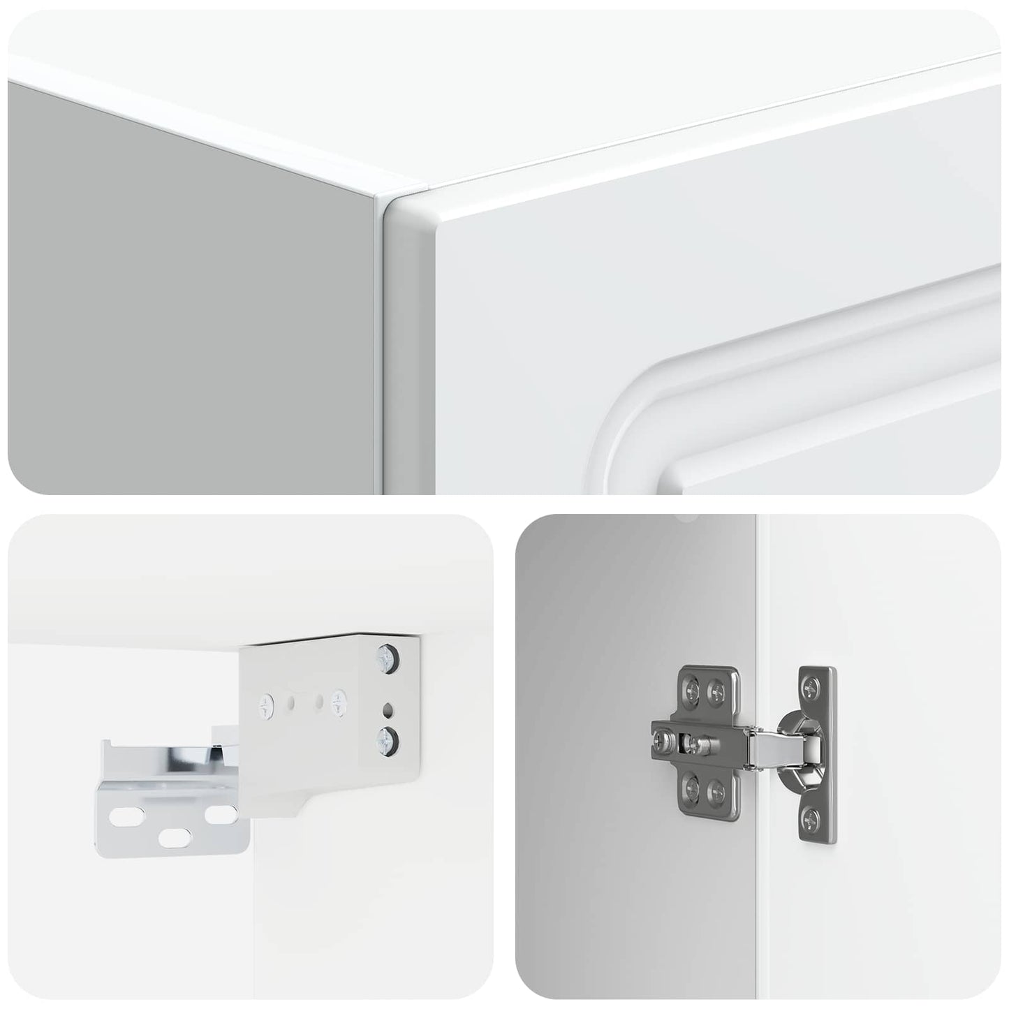 Wall-Mounted Cabinet 33 x 34.5 x 90 cm Engineered Wood