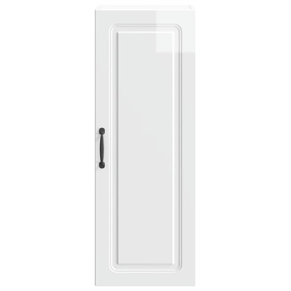 Wall-Mounted Cabinet High Gloss White 33 x 34.5 x 90 cm